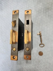 Russell & Erwin Double Door Pocket Locks - Picture 1 of 4