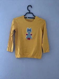 Mädchen Shirt Langarm Gelb Baumwolle Gr. 122/128 Neu - Bild 1 von 5
