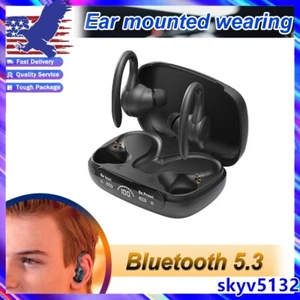 Bluetooth 5.3 Wireless Earbuds Waterproof LED Noise Canceling Sports Earphones - Picture 1 of 20