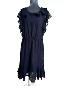 Dress 12 Black Dark Fairy Grunge Lace Whimsigoth Romantic Coquette Boho $139 - Picture 1 of 21