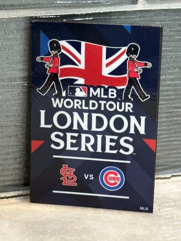 2023 MLB LONDON SERIES Magnet Card St Louis Cardinals vs Chicago Cubs Cover