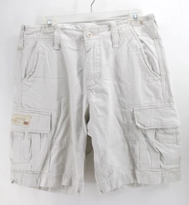 Pantalones Cortos Denim Supply Ralph Lauren Bandera Parche Carga Corte Militar Ejército Hombres 32 Foto 1 de 4