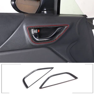 Carbon Fiber Inner Door Handle Cover Trim For Toyota 86/Subaru BRZ 2022-23 - Picture 1 of 12
