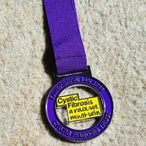 2018 Faversham Cystic Fibrosis 10k Medal - Picture 1 of 3