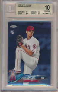 2018 Topps Chrome Shohei Ohtani RC #150 BGS 10 - Foto 1 di 2