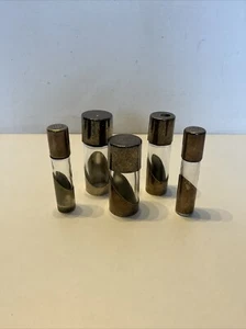 5 Gewürzflaschen aus Glas und Metall - Bild 1 von 22
