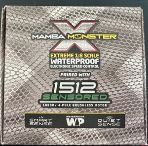 Castle Creations Mamba Monster X 6s ESC + 1512-1800Kv Sensored Motor - Picture 1 of 6