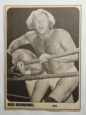 Tarjeta de papel 1981 Wrestling Super Stars Magazine Nick Bockwinkel WWF WWE NWA Foto 1 de 2