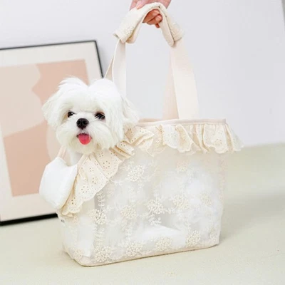 Puppy Carrier Bag Pet Travel Carrying Handbag Dog Cat Shoulder Bag Pet Carrier - Image 1 of 3