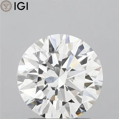 1.30 CARAT Round Cut IGI Certificate CVD Lab Grown Diamond G Color VVS2 Clarity - Image 1 of 4