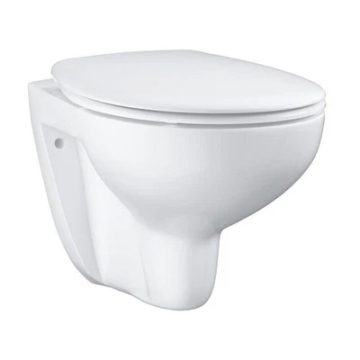 Grohe Bau Set Ceramica Sedile WC e WC a Parete Softclose Bianco 39351000 - Immagine 1 di 4