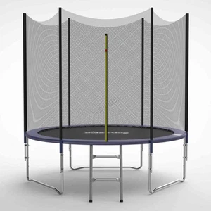 EX-DEMO GALACTICA Trampoline Set 6FT Round Outdoor Safety Net Enclosure Ladder - Picture 1 of 11