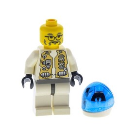 1x Lego Minifigure Space Life on Mars (LoM) Doctor White Helmet 7315 7312 lom016