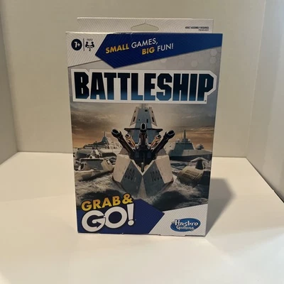 Hasbro Gaming Battleship Grab And Go Portable Game 2 Players Travel Game Sealed - Image 1 of 3