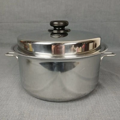 Saladmaster 7 Qt Olla con Tapa 316TI Titanio Acero Inoxidable Versa Tec Foto 1 de 4