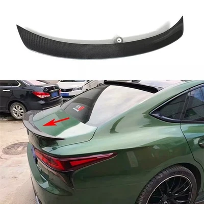 Real Carbon Fiber For Lexus LS500 LS500H 18-23 Rear Trunk Spoiler Boot Lip Wing - Image 1 of 4