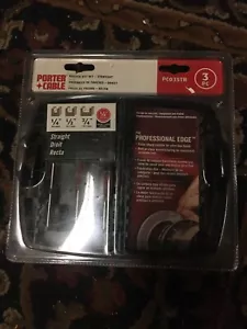 Porter Cable 3 Pc Straight Droit Recta - Picture 1 of 1