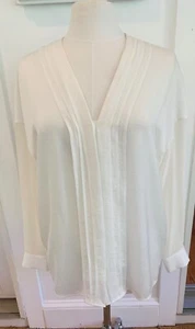 Women's Vince Silky Long Sleeve Blouse Size 10 - Picture 1 of 7