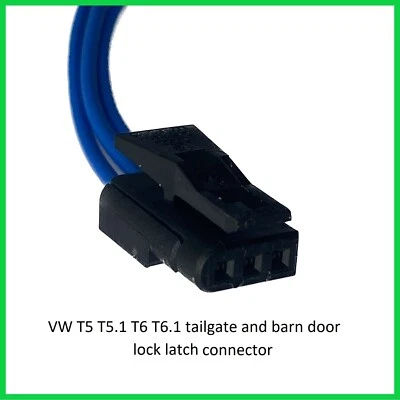VW T5 T5.2 T6 T6.1 Stecker für Heckklappenschloss Heckklappe Stecker Verbinder - Image 1 of 4