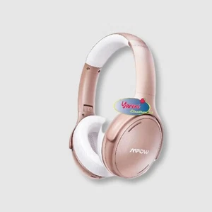 MPOW H19 IPO Wireless Bluetooth 5.0 Rose Gold Noise Cancelling Headset - Picture 1 of 3