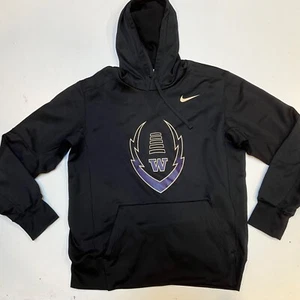 Univ of Washington Huskies Hoodie Mens M  Nike Therma-Fit Hoodie Sweatshirt - Picture 1 of 4