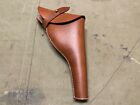 British Wwi & Wwii .455 Webley Revolver- Brown Leather Holster