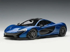 2013 McLAREN P1 AZURE BLUE COMPOSITE 1:18 by AUTOart 76061 BRAND NEW IN BOX RARE - Picture 1 of 11