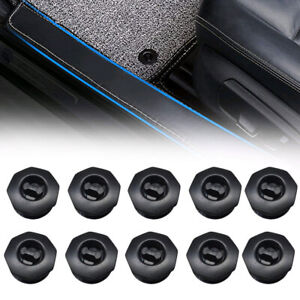 10x Car Mat Retainer Carpet Buckle Clip Anti-Slip Fixing Grip Clamps Accessories