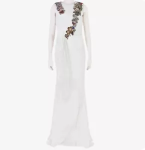 RARE bejeweled ALEXANDER MCQUEEN white gown - new with tags - IT40/UK8/FR34/US4 - Picture 1 of 16