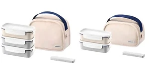 Lock & Lock Daily Cotton Dosilock Lunch Box Bag Chopsticks Set 2 3 Layers - Picture 1 of 11