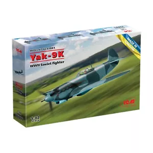 Yak-9K WWII Soviet fighter Plastic Model Kit Scale airplane 1:32 ICM 32091 - Picture 1 of 15