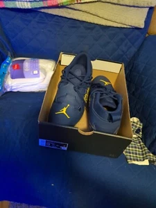 Nuevos botines Nike Jordan Alpha Menace Pro 3 Michigan Wolverines talla 13 DH3366-403 - Imagen 1 de 20