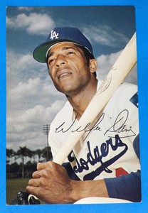 1971 TICKETRON LOS ANGELES DODGERS TEAM ISSUE WILLIE DAVIS EX-MT TOUGH