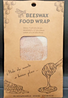 Reusable Organic Beeswax Food Wraps (S, M & L) - 9 Ct. - Image 1 of 4