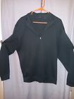 Scott Barber 1/4 Zip Sweater Size Large Green  Pullover 100% Pima Cotton Adult