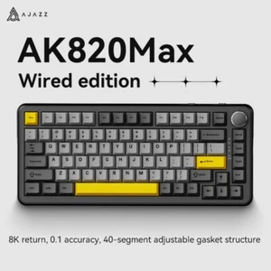 AJAZZ AK820 MAX Wired Magnetic Switch Gaming Keyboard Adjustable Drive - Picture 1 of 15