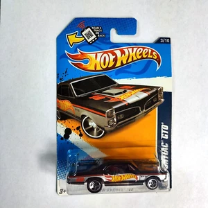 Pontiac GTO Hot Wheels '67 negro HW Racing logotipo escala 1:64 nuevo 2012 - Imagen 1 de 3
