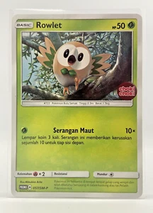 Sello especial Pokemon TCG Indonesia promoción Choki Choki Rowlet 057/SM-P - Imagen 1 de 5