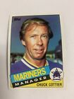 1985 Topps Manager Chuck Cottier Seattle Marines