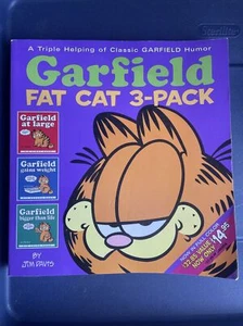 Vintage Garfield Jim Davis Fat Cat 3 Pack Set First Colorized Color Book Vol 1 - Imagen 1 de 5