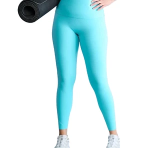 $65 Victoria's Secret Turquoise High Compression 360° Stretch 7/8 Leggings M NWT - Picture 1 of 11