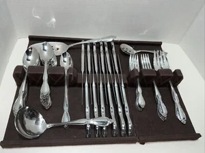 61 PCS Oneida Community Stainless CHATELAINE Flatware Forks Knives Spoons - Picture 1 of 4