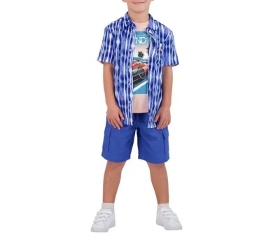 Tommy Bahama Kids' 3-piece Set Boy's Shirt T-shirt Shorts,  2T, 3T, 4T - Image 1 of 4