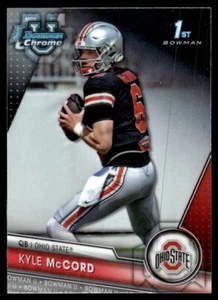 2023 Bowman Chrome U Kyle McCord Rookie Ohio State Buckeyes #101 - Picture 1 of 2