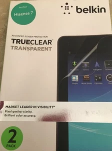 Belkin TrueClear Transparent Screen Protector For Hisense 7 Pack Of 2 ~ **NEW** - Picture 1 of 2