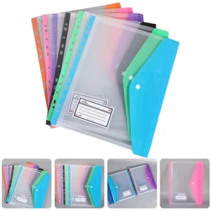 6 Pcs Colorful File Bag Student Use Pockets for Binders Bags Folders - Picture 1 of 12