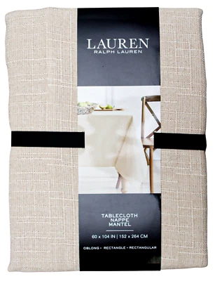 Ralph Lauren Table Cloth 60 x 104 in Rectangular Holland Natural - Image 1 of 4
