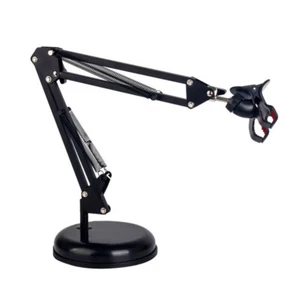 Adjustable Suspension Boom Arm Stand for Mobilephone Microphone (Black) - Zdjęcie 1 z 7