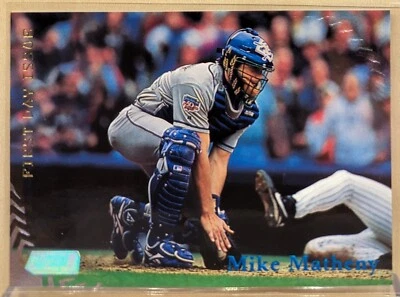 1998 Topps Stadium Club FIRST DAY ISSUE #97 Mike Michael Matheny  PARALLEL /200 - Image 1 of 2