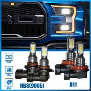 4x H11 9005 LED Scheinwerfer Fern Abblendlicht Birne Weiß Hell Lampen für Toyota Lexus - Bild 1 von 11